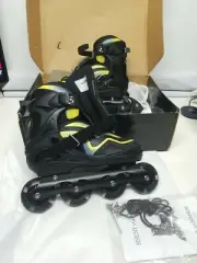 FIHUNY Adjustable Inline Skates for KidsRoller Blades Skates with Lights Large