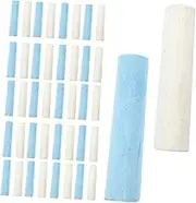 Kisangel 40pcs Jumbo Sidewalk Chalk Multi Function Chalk for Outdoor Drawing Washable for Adults for Art Projects and Blackboard Use