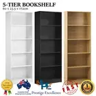 5-Tier Bookcase Bookshelf Display Shelf Storage Cabinet Stand Rack Shelving Unit