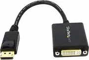 StarTech.com DisplayPort to DVI Adapter – Passive – 1080p -DP to DVI – Display Port to DVI-D Adapter, Black