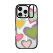 iPhone 16 Pro Impact Ring Stand Case MagSafe Compatible Hearts by Quotes by Christie