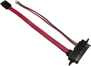 SATA 22Pin to 7Pin & 2Pin IDE Hard Drive Data Power Cable 7+15Pin Adapter Red 20cm
