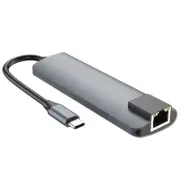 5-in-1 USB Chub Type-c with PD Charging Port Network Hub Multi-function Hub