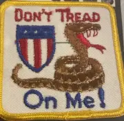 Vintage New Don't Tread On Me Sew on Patch Patriot