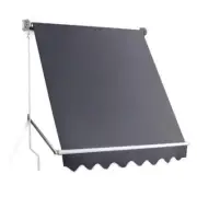 NNEDSZ Window Fixed Pivot Arm Awning Outdoor Blinds Retractable Canopy1.8X2.1M