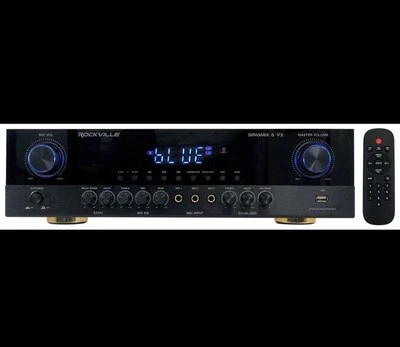 Rockville SINGMIX 5 V2 2000w Bluetooth Pro/Karaoke/Home Amplifier Mixer Receiver