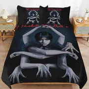 a1463 Wednesday Addams Duvet Cover Set, 3 Piece Bedding Set 86x70" Double Sided Printing Decorative Comforter Cover Set (1 Duvet Cover + 2 Pillow Sham