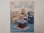 American School of Needlework Plastic Pattern Canvas Doll Country Kitchen 3083