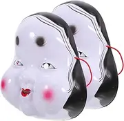 2pcs Mask Cosplay Japanese Decor Japanese Style Clothing Mens Costumes Halloween Costume Halloween Props Japanese Clothes Japandi Decor Roleplay Costume Prom Props Plastic/1012