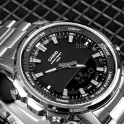 AMW-880D-1A Stainless Steel Analog Digital Mens Watch Original New Casio