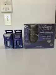 Yankee Candle Sleep Diffuser Kit W/2 Additional Refills