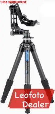 Leofoto LS-365CEX+PG-1 Leveling Base Tripod & Gimbal Head Black