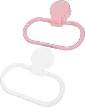 LOORGVEL 2pcs Towel Ring Towel Holder Towels Hand Towel Hanger Self Adhesive Towel Rack Bath Towel Hanging Ring Kitchen Towel Rack Hand Towel Rack Towel Rack for Bathroom Plastic