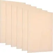 uxcell 12 x 8 Inch Wood Panel Board, 6 Pack Unfinished Wooden Canvas Boards Square Blank Deep Cradle Board for Painting Pouring DIY Art Use with Oils Acrylics