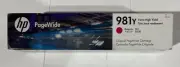 HP 981Y Xtra Hi-Yield Magenta Ink Cartridge LOR14A (Dated 2023) OEM NIB Free S/H