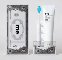 在飛比找樂天市場購物網優惠-[現貨]韓國8億冷光潔牙組 牙齒美白 flash me牙刷 