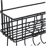 FELTECHELECTR Iron Refrigerator -mounted Storage Shelf Multifunctional Spice Storage for Kitchen