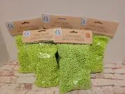 New - Crafter’s Square - Green Foam Beads lot of 5 bags- 473 mL