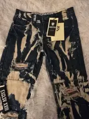 Encrypted Dark Indigo Slim Fit Size 7 Jeans New With Tags (lp-194)