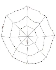 Northlight 5ft Lighted Spider in Web Halloween Lights