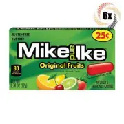 6x Packs Mike & Ike Original Fruits Chewy Candy - .78oz | Fat & Gluten Free