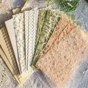BLEDS Handmade Scrapbook Paper, 16 Sheets Textured Paper