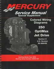2002 MERCURY SERVICE MANUAL SPECIAL SUPPLEMENT WIRING DIAGRAMS 250 OPTIMAX (896)