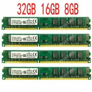 32GB 16GB 8GB DDR3 1600MHz PC3-12800 DIMM Desktop Memory SDRAM Kingston LOT BT
