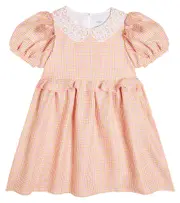 [Paade Mode] Paade Mode Checked linen dress Y 10 pink