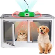 115L Cat Dryer Automatic Pet Dryer Box for Cats and Small Dogs,Big Foldable D...