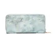 Knbhu Women Fashion Long Zipper Marble Wallet Purse Clutch Key Card Phone Money Bag-Green