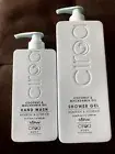 2-Pack Ciroa ~ Coconut & Macadamia Oil Nourishing Shower Gel & Hand Wash