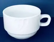 Rego BRIANA C030 SE White Porcelain Restaurant Ware Stackable Coffee Cup NEW