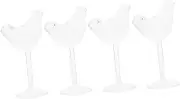 VERDANVERSE 1Set Bird Shape Transparent Wine Glasses Unique Cocktail Goblets for Parties Banquets Home Bar Use Glass Material Distinctive Design Smooth Touch Experience