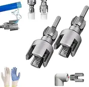 Integrated Internal & External Pipe Threading Tool, 2025 New Pipe Thread Cutting Tool, Electric Drill Compatible Pvc Pipes Threader Kit (3/4"+3/4")