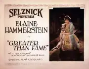 Greater Than Fame Poster Elaine Hammerstein 1920 Old Movie Photo