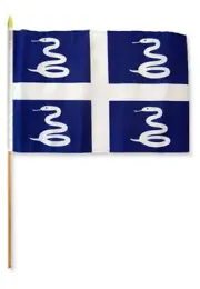 12x18 12"x18" Wholesale Lot of 3 Martinique Stick Flag wood staff