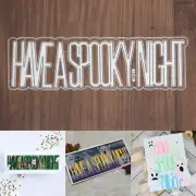 Have a Spooky Night Huge Slimline Sentiment w Shadow Cutting Dies – Halloween