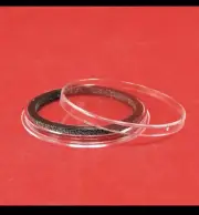 (1) AirTite Coin Holder Capsules with Black Ring for 1 oz Silver Round 39 mm