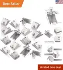 Stainless Steel Curved Dovetail Freezer Shelf Supports – Modern Design, 16 Pack
