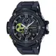 CASIO卡西歐G-SHOCK GST-B100B-1A3 手機輕鬆連結設定操作功能，轉盤錶眼53.8mm