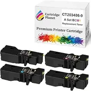 Cartridge Planet A Set BCMY Compatible Toner Cartridge for Fujifilm CT203486 CT203487 CT203488 CT203489 (6,000/4,000 (K/CMY) Pages) for Apeos C325 C325dw C325z ApeosPrint C325 C325dw