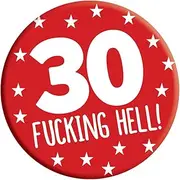[LimaLima] 30th Birthday Badge 30 Today 76mm Pin Button Novelty Gift Men Women Him Her