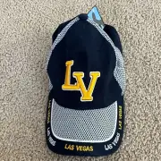 Mens Baseball Cap Las Vegas Adjustable Blue Hat One Size Chelona Brand - NEW