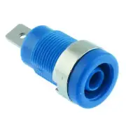 4mm Blue Shrouded Banana Panel Mount Test Socket Connector