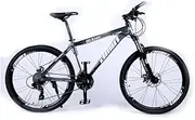 Mountain Bike Aluminum Alloy 26 inch Mountain Bike 27 Speed Off-Road Adult Speed Mountain Men and Women Bicycle,C,30 Speed