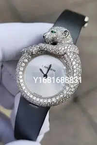 在飛比找Yahoo!奇摩拍賣優惠-專櫃正品 CARTIER 卡地亞 高級珠寶 18K白金 豹頭