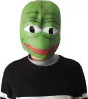 The Frog Pepe Mask Sad Frog Novelty Funny Animal Latex Mask Halloween Cosplay Pa