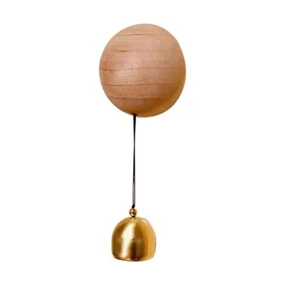 Vintage Wooden Doorbell, Retro Wind Chime, Outdoor Garden Wall Decor, Home9510