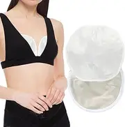 oumeiben Castor Oil Breast Pack Wrap -Reusable Organic Compress Pads Less Mess for Fibrocystic Breasts (C/D)